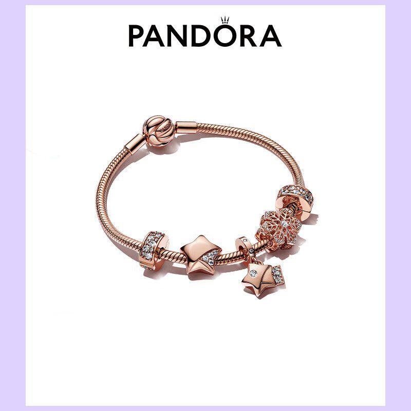 Pandora Lucky Star Collection Rose Gold Bracelet